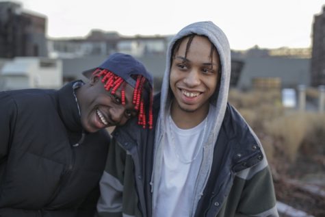 Lil Yachty with Burberry Perry, the main producer of the album