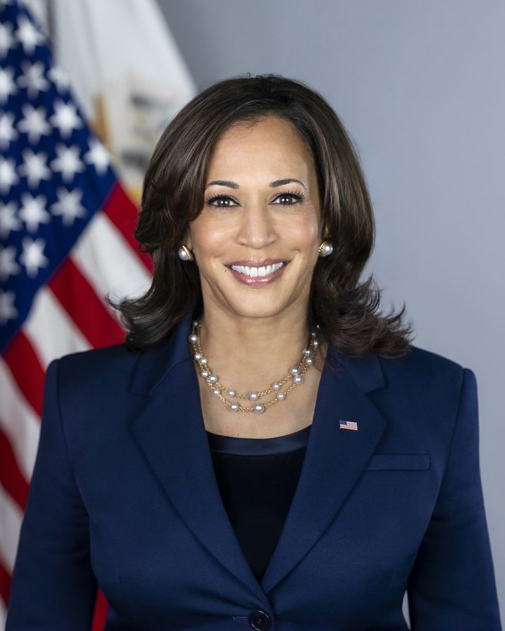 Vice President Kamala Harris takes her official portrait Thursday, March 4, 2021, in the South Court Auditorium in the Eisenhower Executive Office Building at the White House. (Official White House Photo by Lawrence Jackson)